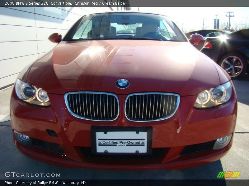 Crimson Red / Cream Beige 2008 BMW 3 Series 328i Convertible
