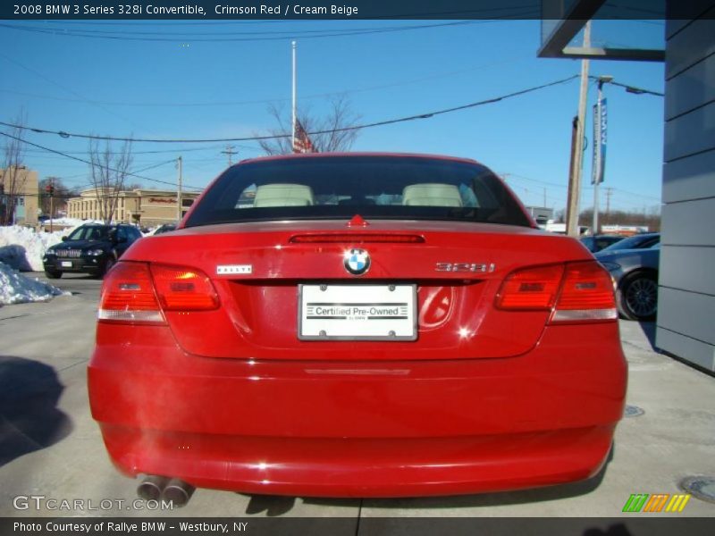 Crimson Red / Cream Beige 2008 BMW 3 Series 328i Convertible