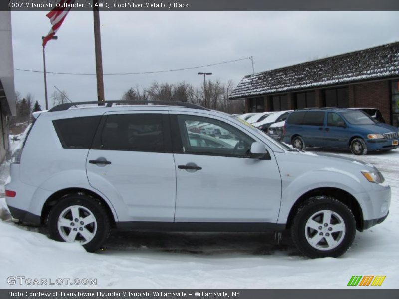 Cool Silver Metallic / Black 2007 Mitsubishi Outlander LS 4WD