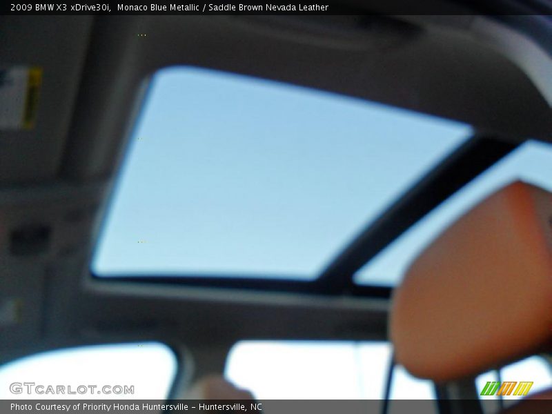 Monaco Blue Metallic / Saddle Brown Nevada Leather 2009 BMW X3 xDrive30i