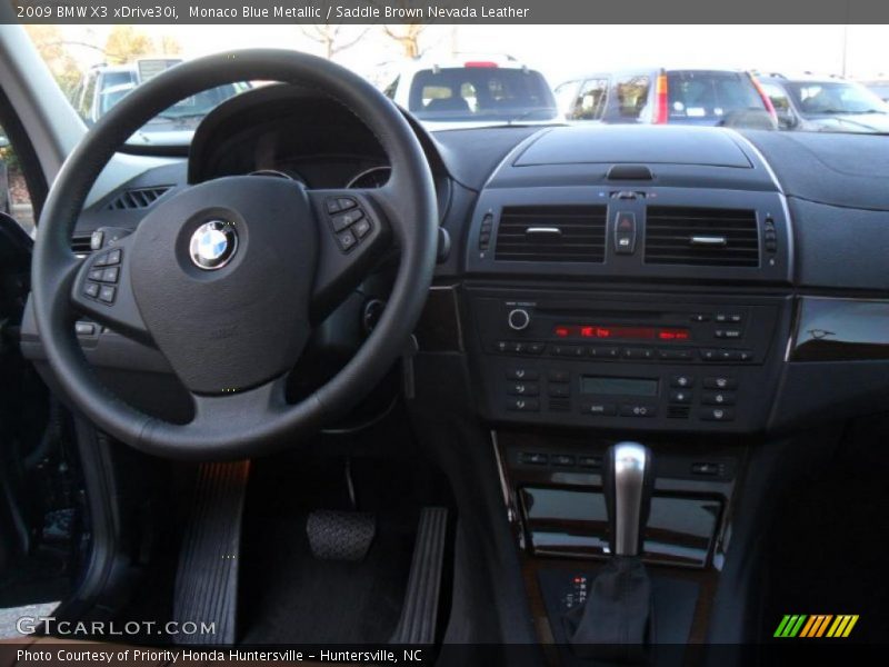 Monaco Blue Metallic / Saddle Brown Nevada Leather 2009 BMW X3 xDrive30i