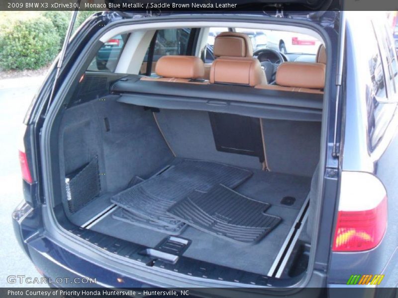 Monaco Blue Metallic / Saddle Brown Nevada Leather 2009 BMW X3 xDrive30i