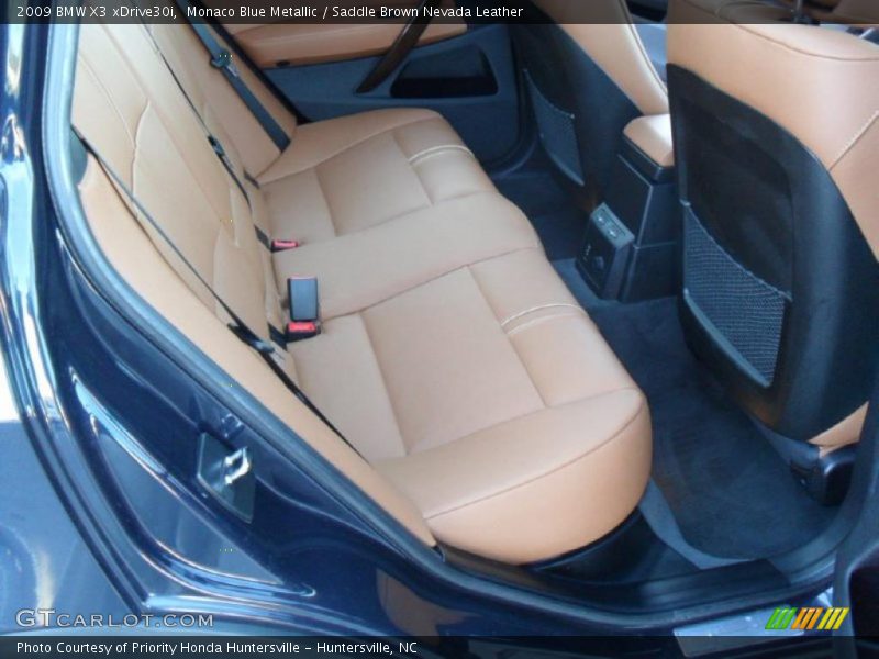 Monaco Blue Metallic / Saddle Brown Nevada Leather 2009 BMW X3 xDrive30i