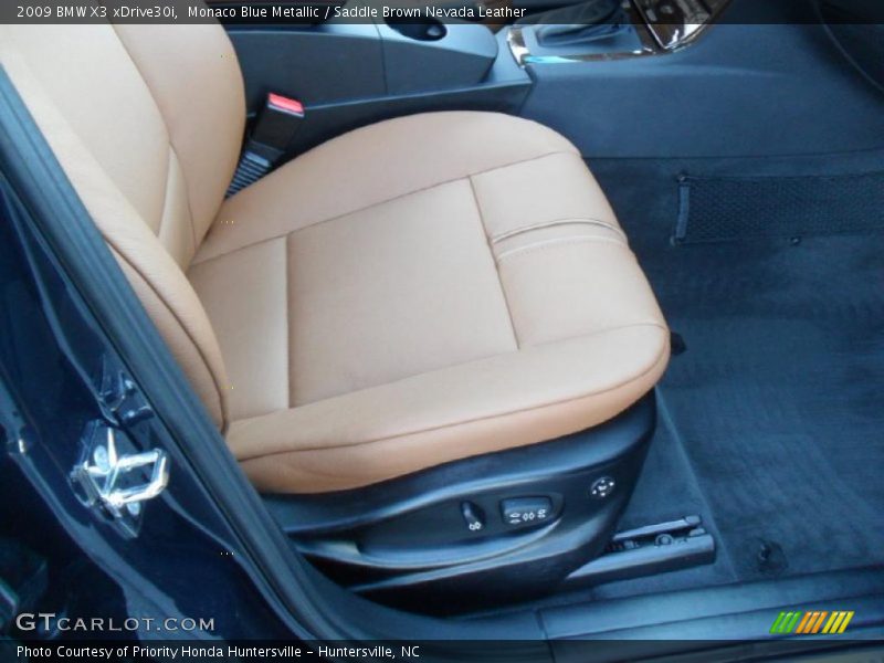 Monaco Blue Metallic / Saddle Brown Nevada Leather 2009 BMW X3 xDrive30i