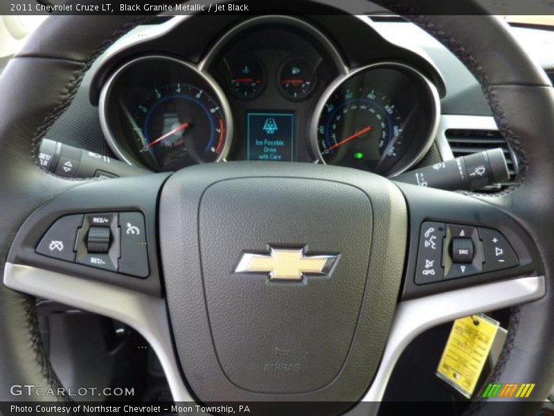 Black Granite Metallic / Jet Black 2011 Chevrolet Cruze LT