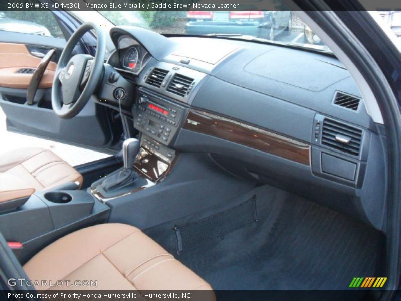 Monaco Blue Metallic / Saddle Brown Nevada Leather 2009 BMW X3 xDrive30i