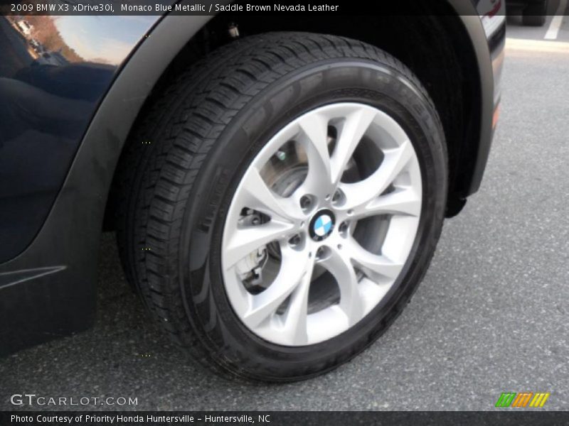 Monaco Blue Metallic / Saddle Brown Nevada Leather 2009 BMW X3 xDrive30i