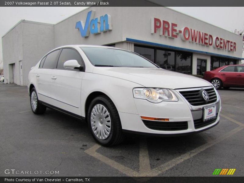 Candy White / Black 2007 Volkswagen Passat 2.0T Sedan
