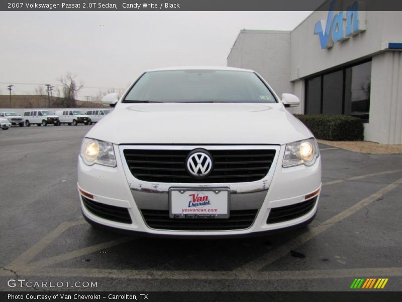Candy White / Black 2007 Volkswagen Passat 2.0T Sedan