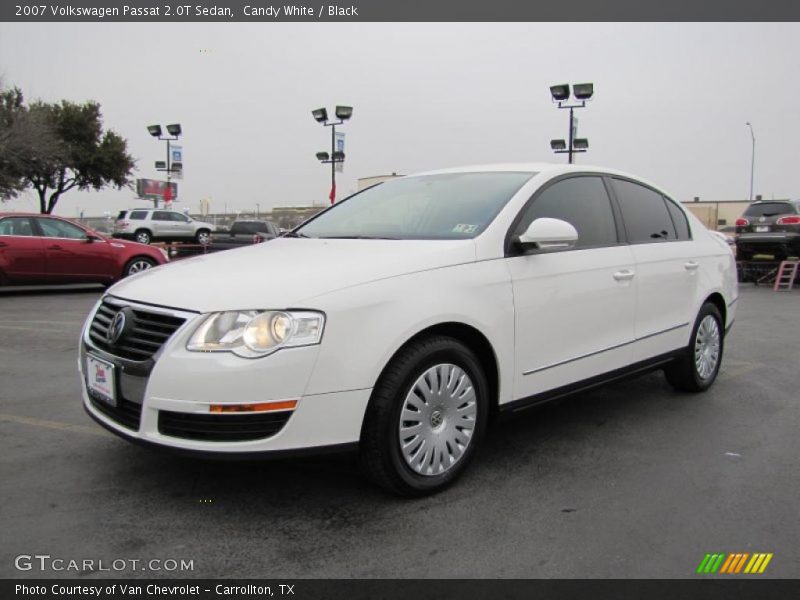 Candy White / Black 2007 Volkswagen Passat 2.0T Sedan