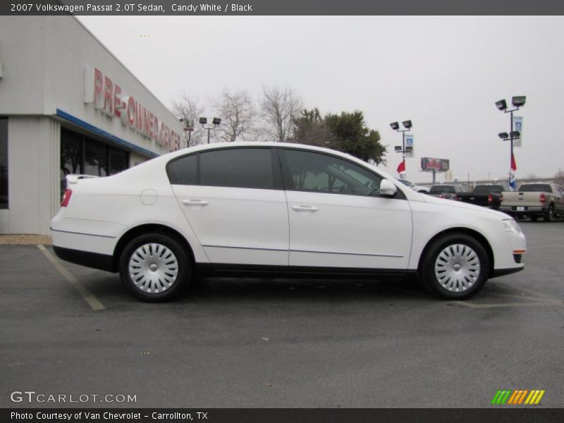 Candy White / Black 2007 Volkswagen Passat 2.0T Sedan