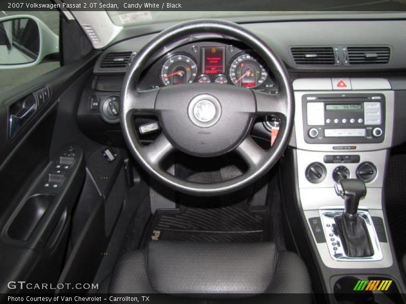 Candy White / Black 2007 Volkswagen Passat 2.0T Sedan