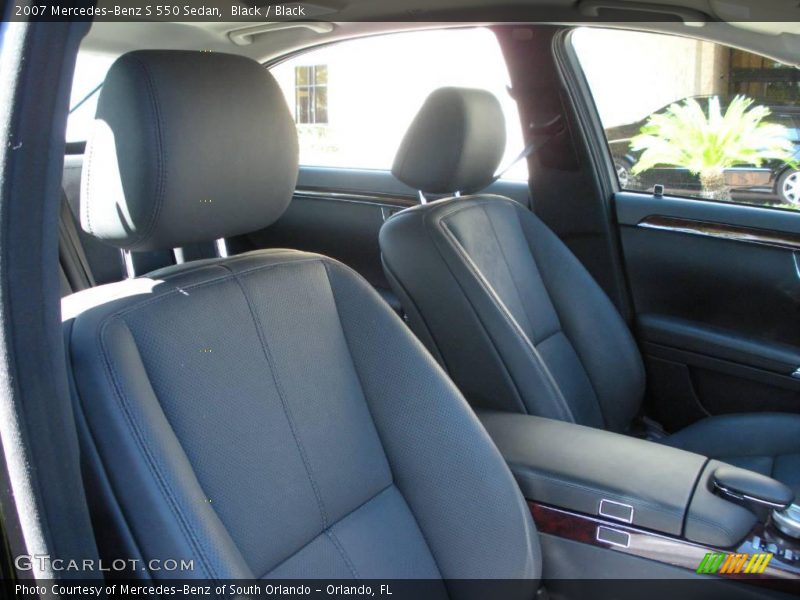 Black / Black 2007 Mercedes-Benz S 550 Sedan