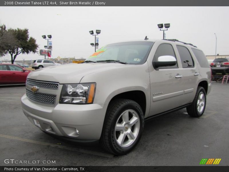 Silver Birch Metallic / Ebony 2008 Chevrolet Tahoe LTZ 4x4