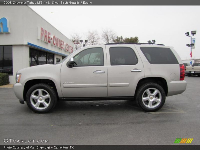 Silver Birch Metallic / Ebony 2008 Chevrolet Tahoe LTZ 4x4