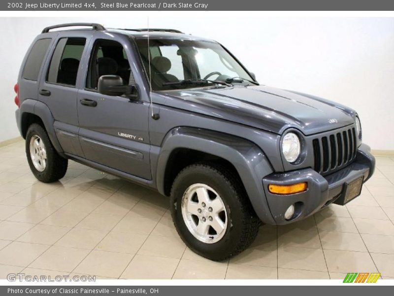 Steel Blue Pearlcoat / Dark Slate Gray 2002 Jeep Liberty Limited 4x4
