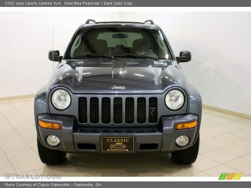 Steel Blue Pearlcoat / Dark Slate Gray 2002 Jeep Liberty Limited 4x4