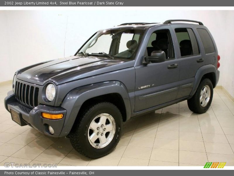 Steel Blue Pearlcoat / Dark Slate Gray 2002 Jeep Liberty Limited 4x4