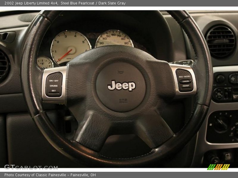 Steel Blue Pearlcoat / Dark Slate Gray 2002 Jeep Liberty Limited 4x4