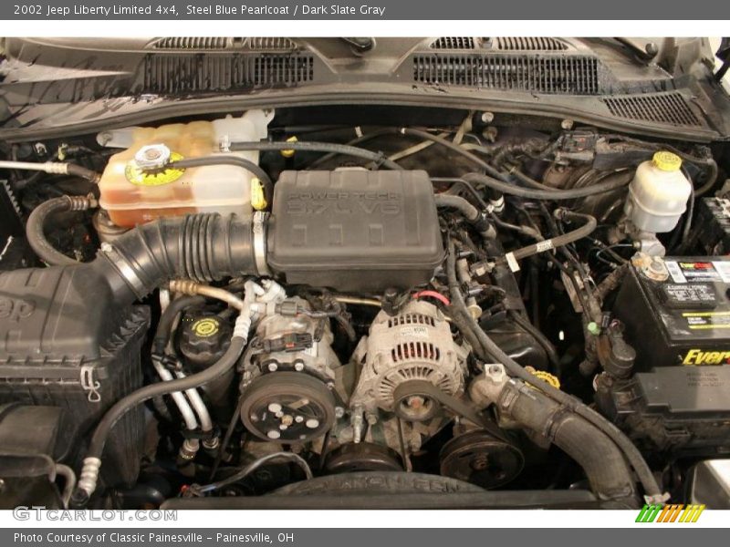Steel Blue Pearlcoat / Dark Slate Gray 2002 Jeep Liberty Limited 4x4