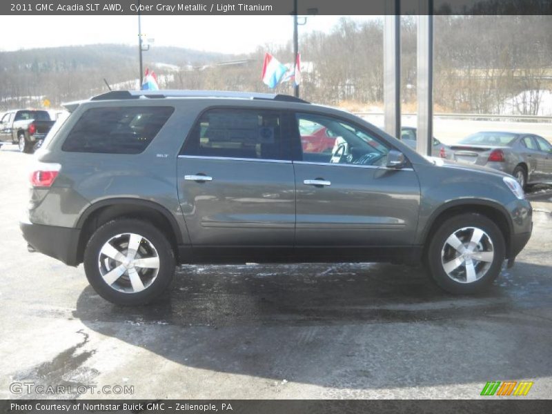 Cyber Gray Metallic / Light Titanium 2011 GMC Acadia SLT AWD