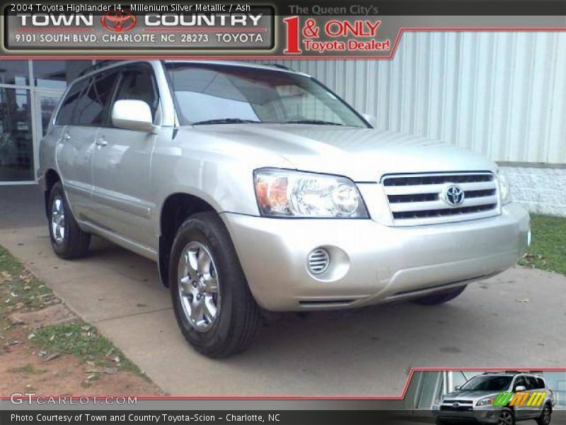 Millenium Silver Metallic / Ash 2004 Toyota Highlander I4