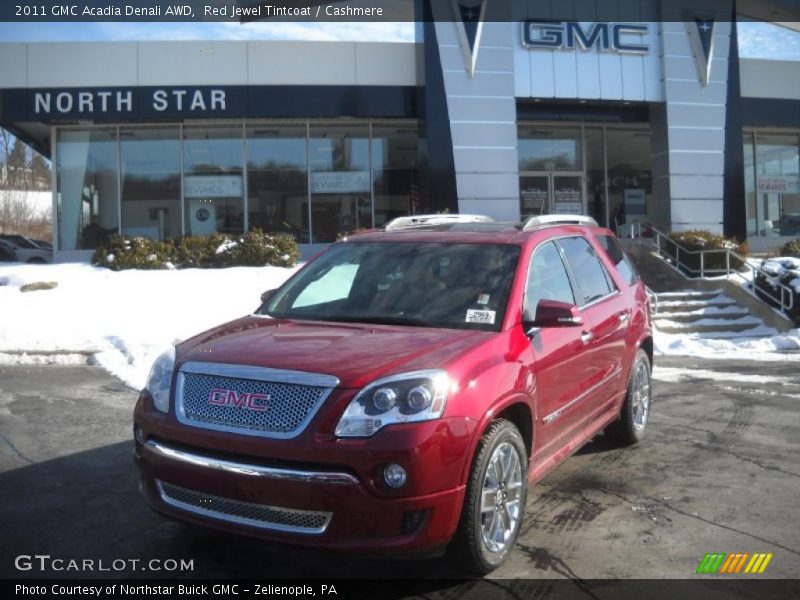 Red Jewel Tintcoat / Cashmere 2011 GMC Acadia Denali AWD