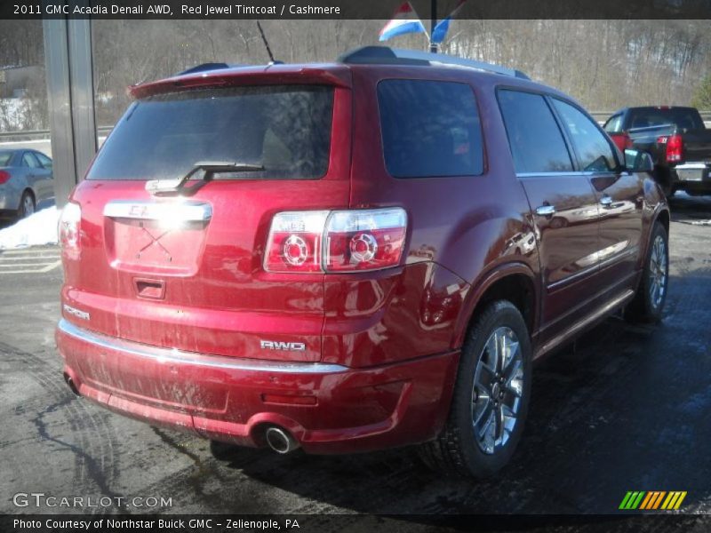 Red Jewel Tintcoat / Cashmere 2011 GMC Acadia Denali AWD