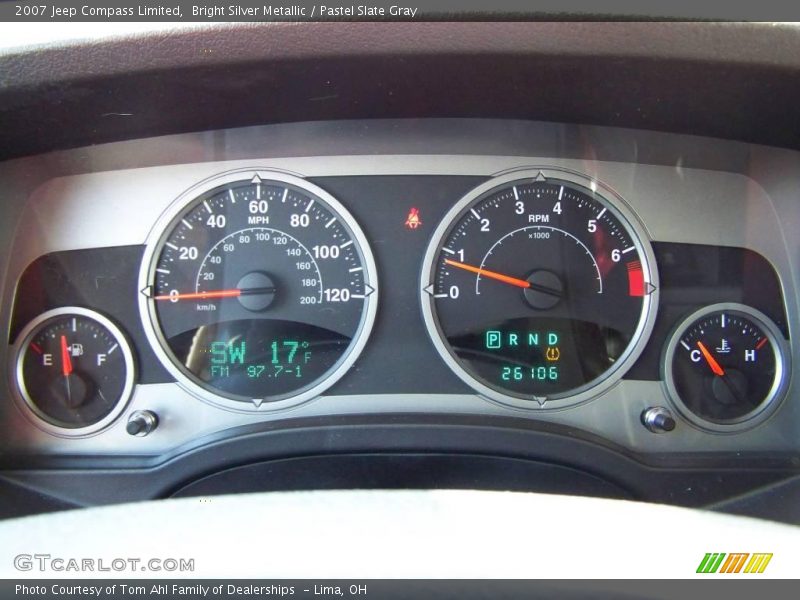 Bright Silver Metallic / Pastel Slate Gray 2007 Jeep Compass Limited