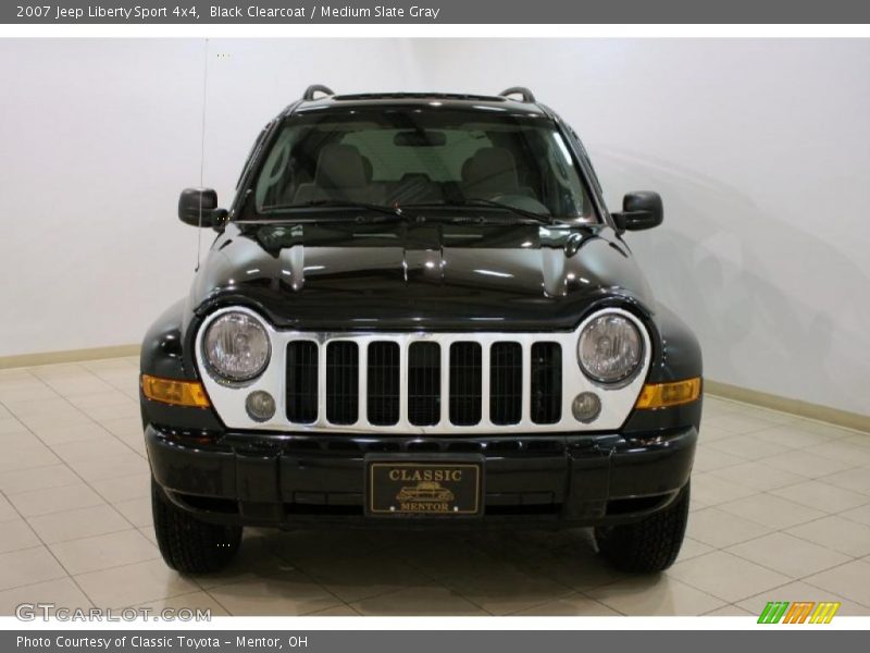 Black Clearcoat / Medium Slate Gray 2007 Jeep Liberty Sport 4x4