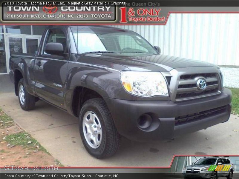 Magnetic Gray Metallic / Graphite 2010 Toyota Tacoma Regular Cab
