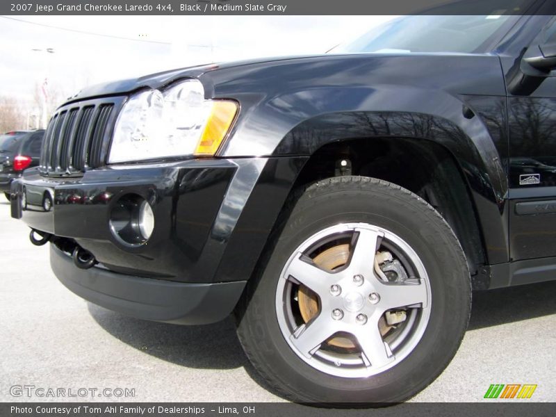 Black / Medium Slate Gray 2007 Jeep Grand Cherokee Laredo 4x4