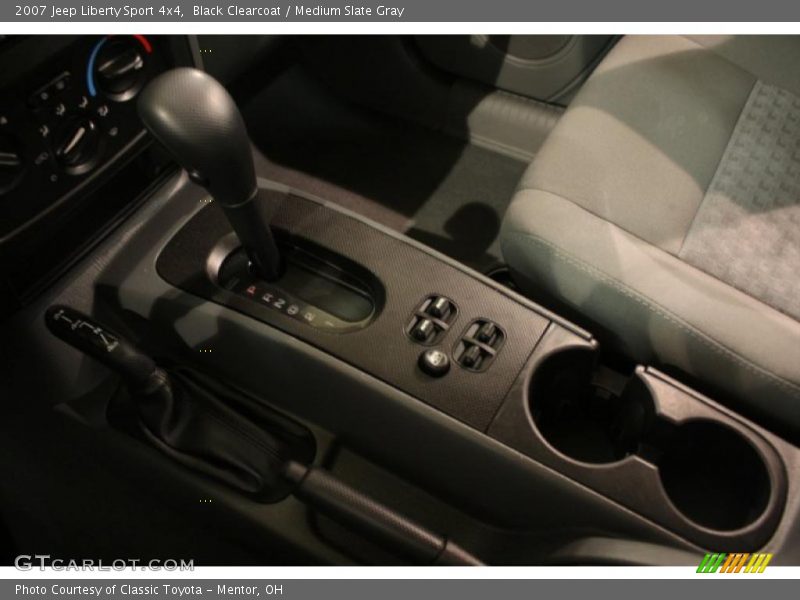 Black Clearcoat / Medium Slate Gray 2007 Jeep Liberty Sport 4x4