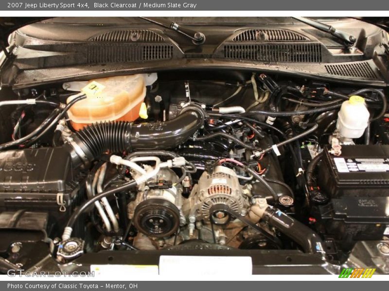 Black Clearcoat / Medium Slate Gray 2007 Jeep Liberty Sport 4x4