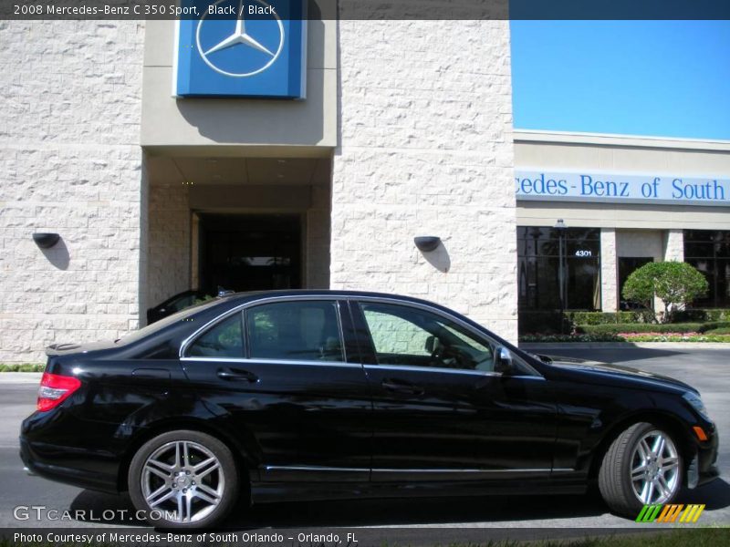 Black / Black 2008 Mercedes-Benz C 350 Sport