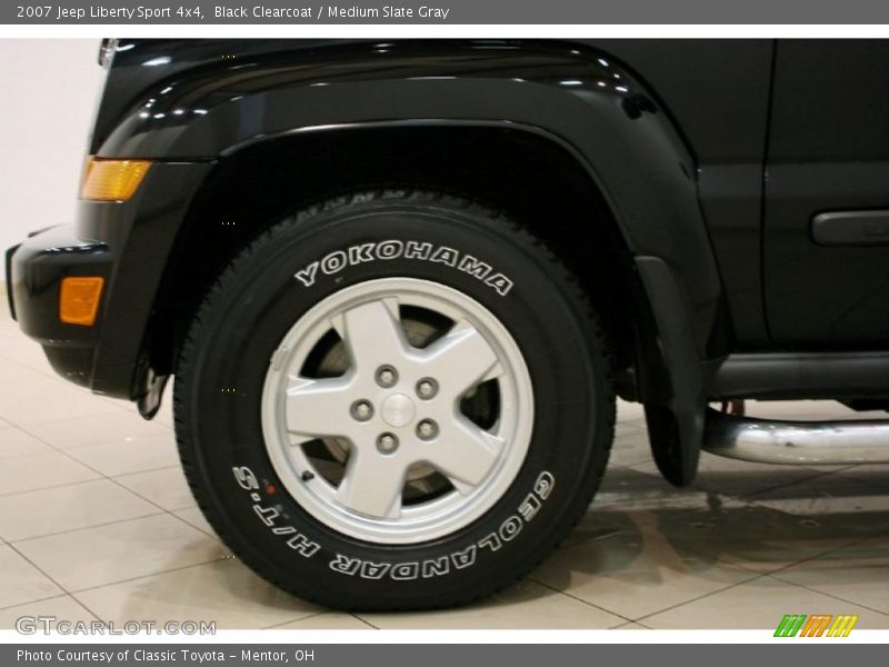 Black Clearcoat / Medium Slate Gray 2007 Jeep Liberty Sport 4x4