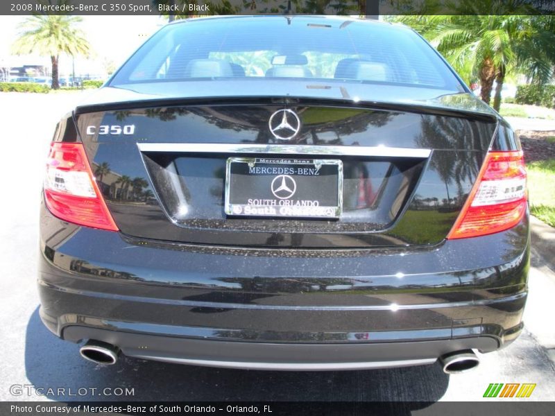 Black / Black 2008 Mercedes-Benz C 350 Sport