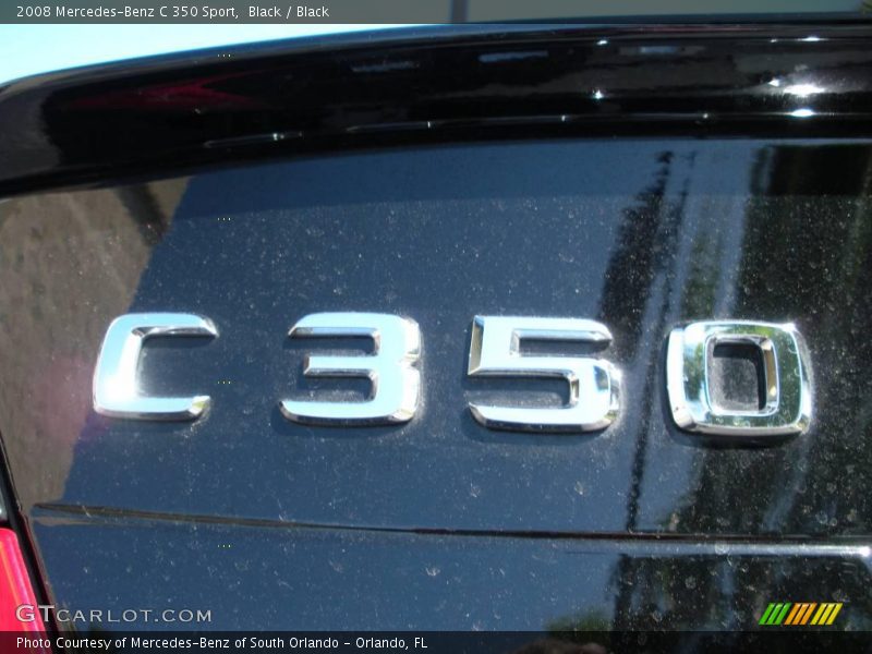 Black / Black 2008 Mercedes-Benz C 350 Sport