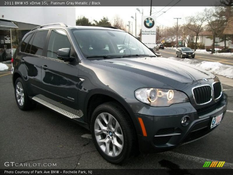 Platinum Gray Metallic / Black 2011 BMW X5 xDrive 35i