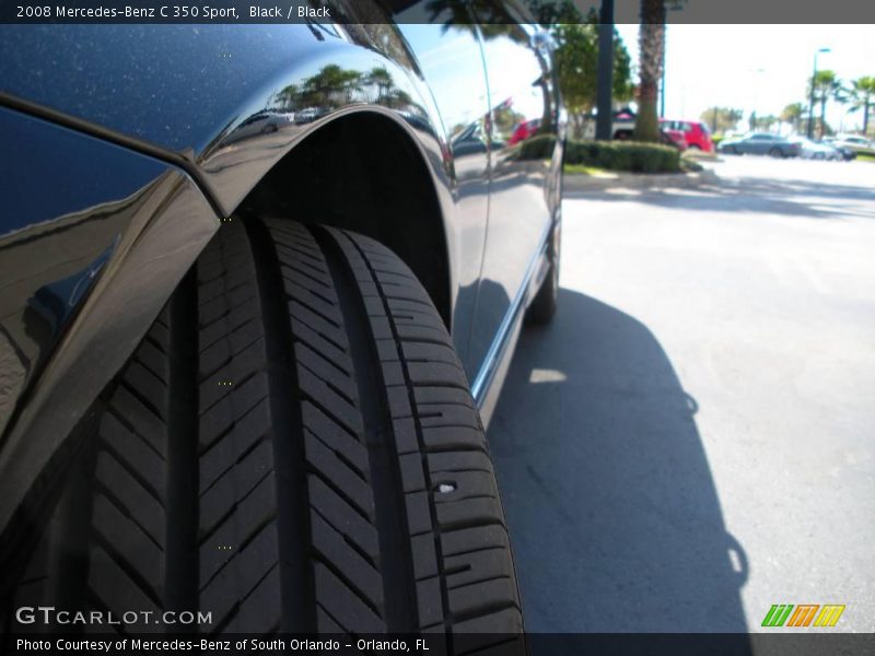 Black / Black 2008 Mercedes-Benz C 350 Sport