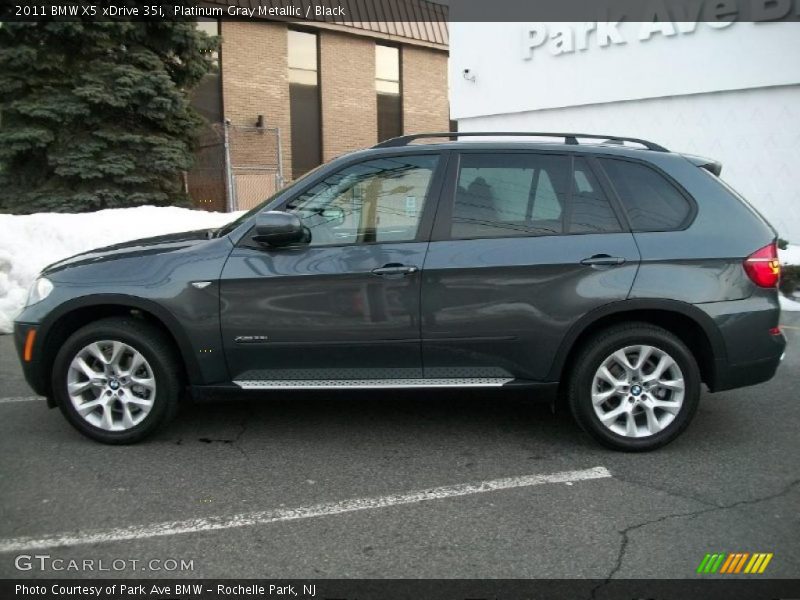 Platinum Gray Metallic / Black 2011 BMW X5 xDrive 35i