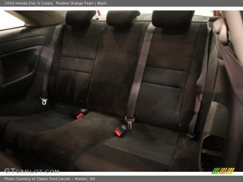 Redline Orange Pearl / Black 2009 Honda Civic Si Coupe