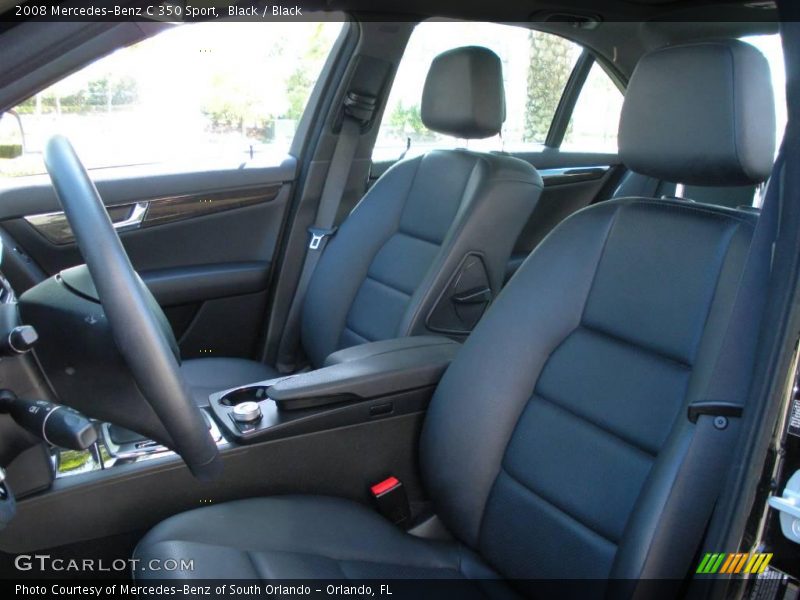 Black / Black 2008 Mercedes-Benz C 350 Sport