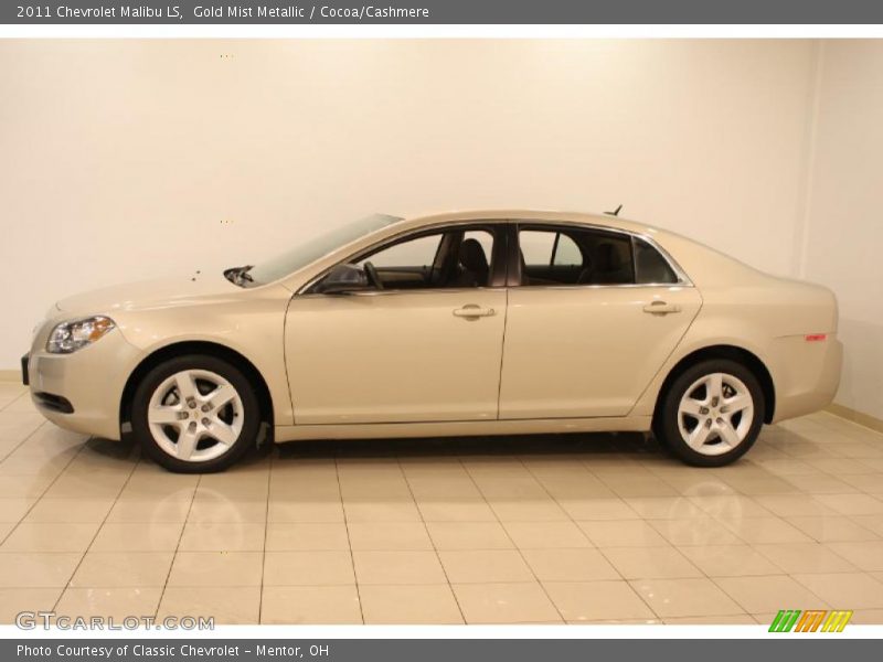 Gold Mist Metallic / Cocoa/Cashmere 2011 Chevrolet Malibu LS
