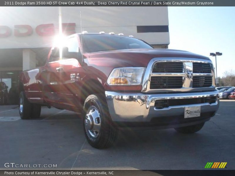 Deep Cherry Red Crystal Pearl / Dark Slate Gray/Medium Graystone 2011 Dodge Ram 3500 HD ST Crew Cab 4x4 Dually