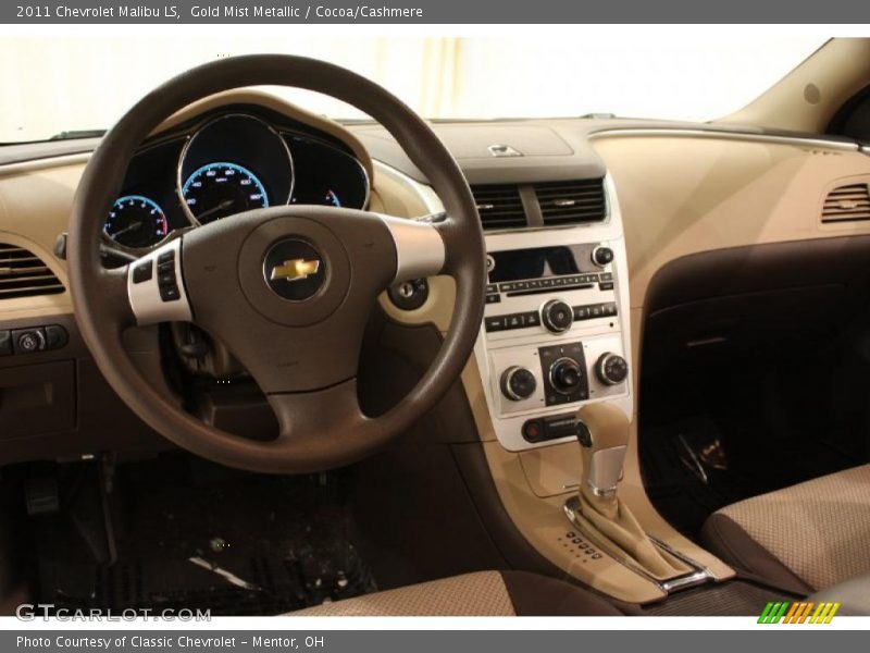 Gold Mist Metallic / Cocoa/Cashmere 2011 Chevrolet Malibu LS