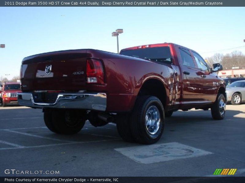 Deep Cherry Red Crystal Pearl / Dark Slate Gray/Medium Graystone 2011 Dodge Ram 3500 HD ST Crew Cab 4x4 Dually