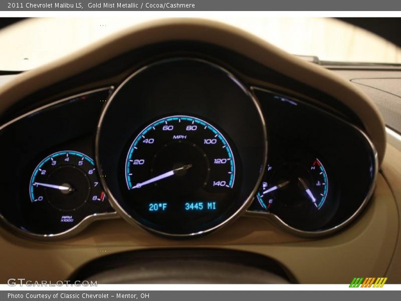 Gold Mist Metallic / Cocoa/Cashmere 2011 Chevrolet Malibu LS