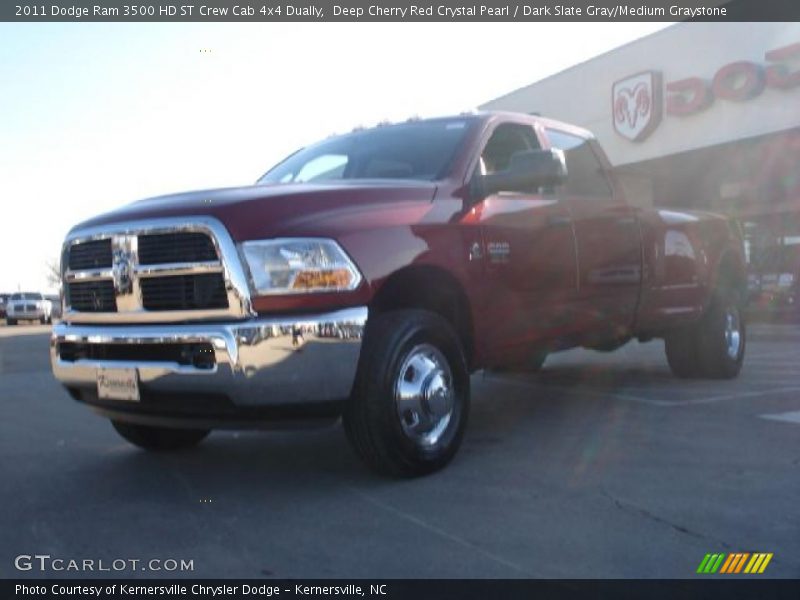 Deep Cherry Red Crystal Pearl / Dark Slate Gray/Medium Graystone 2011 Dodge Ram 3500 HD ST Crew Cab 4x4 Dually