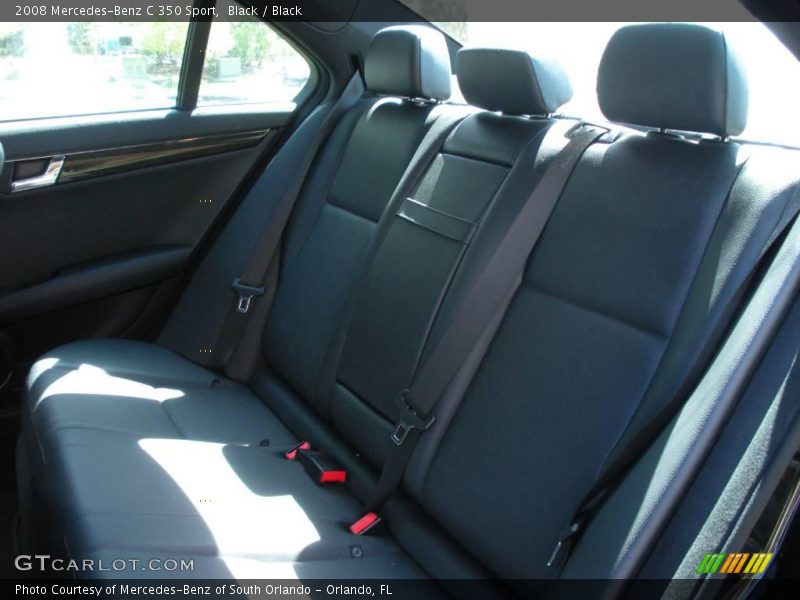 Black / Black 2008 Mercedes-Benz C 350 Sport